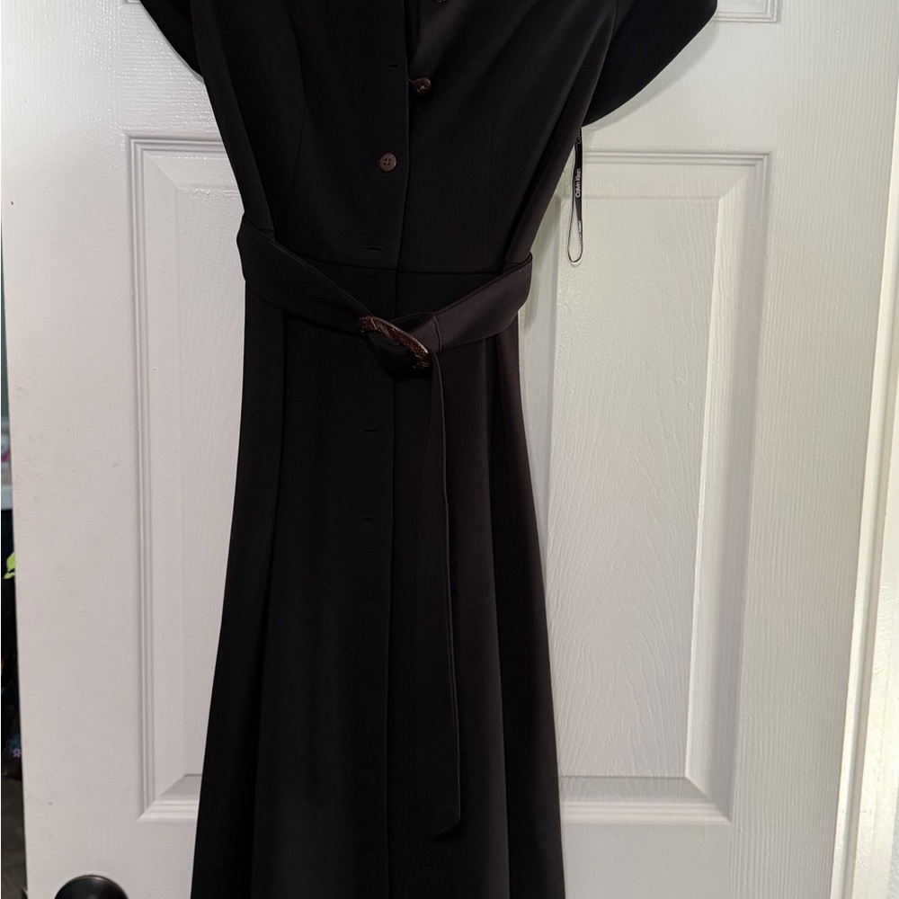 Calvin Klein Black Midi Dress